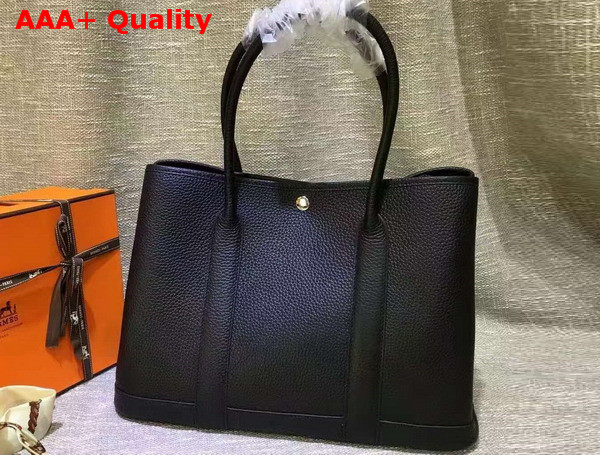 Hermes Garden Party Bag in Black Togo Leather Replica