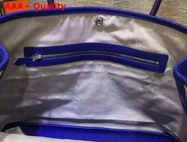 Hermes Garden Party Bag in Blue Togo Leather Replica