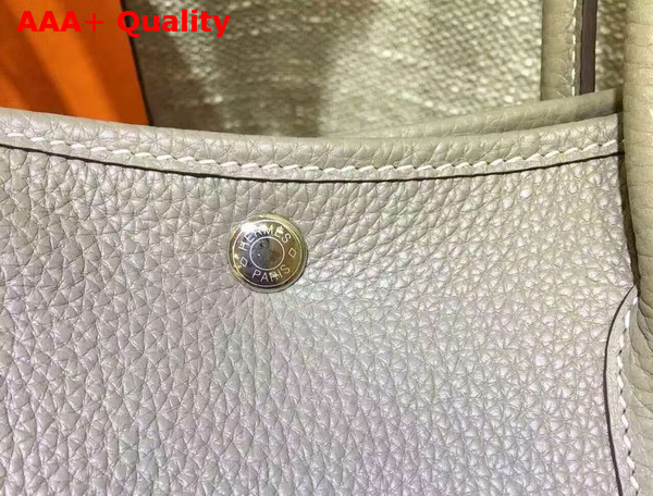 Hermes Garden Party Bag in Grey Togo Leather Replica