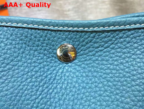 Hermes Garden Party Bag in Light Blue Togo Leather Replica