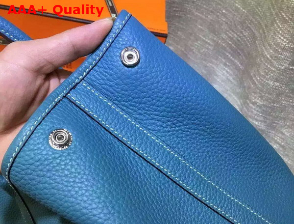 Hermes Garden Party Bag in Light Blue Togo Leather Replica