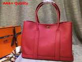 Hermes Garden Party Bag in Red Togo Leather Replica