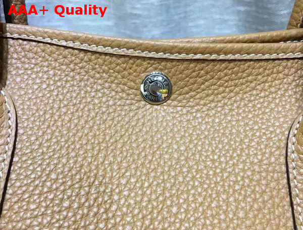 Hermes Garden Party Bag in Tan Togo Leather Replica