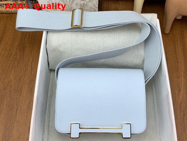 Hermes Geta Bag in Celeste Goatskin Replica