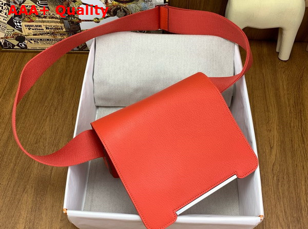Hermes Geta Bag in Watermelon Goatskin Replica