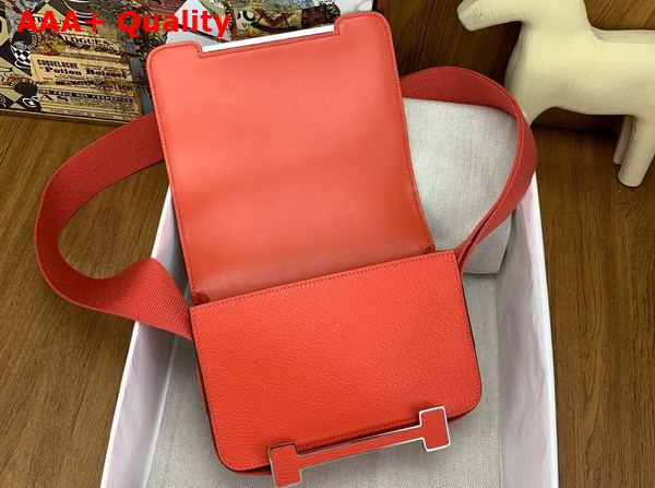 Hermes Geta Bag in Watermelon Goatskin Replica