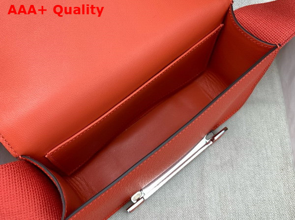 Hermes Geta Bag in Watermelon Goatskin Replica