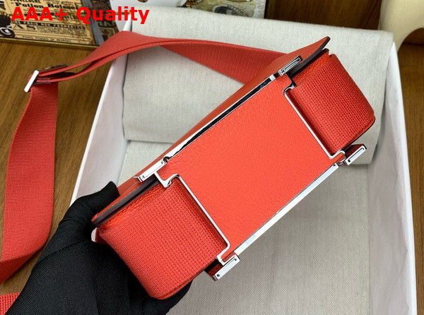 Hermes Geta Bag in Watermelon Goatskin Replica