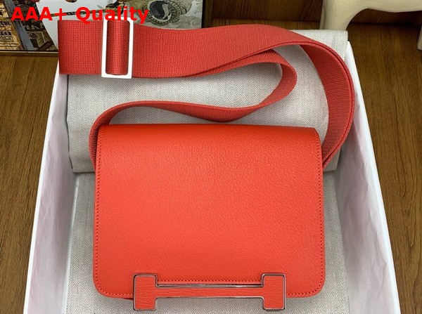 Hermes Geta Bag in Watermelon Goatskin Replica