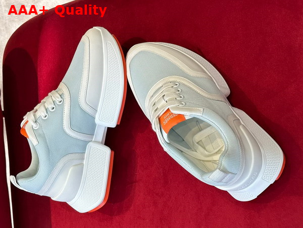 Hermes Giga Sneaker in Pale Blue Stitched Mesh and Calfskin Replica