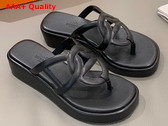 Hermes Gipsy Sandal in Black Nappa Leather Replica
