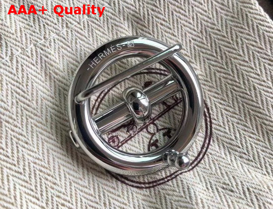 Hermes Glenan Belt Buckle and Reversible Leather Strap 24 mm Swift and Epsom Calfskin Noir Blue Replica