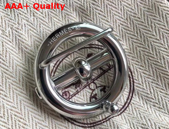 Hermes Glenan Belt Buckle and Reversible Leather Strap 24 mm Swift and Epsom Calfskin Noir Replica