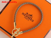 Hermes Glenan Bracelet in Etoupe Swift Calfskin Replica
