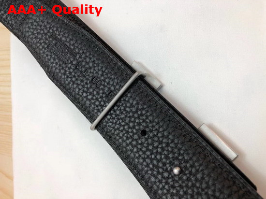 Hermes H Belt Buckle Reversible Leather Strap 38mm Black Alligator Silver Belt Buckle Replica