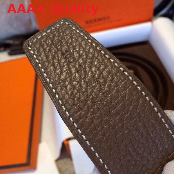 Hermes H Buckle Belt Black with Gold Replica