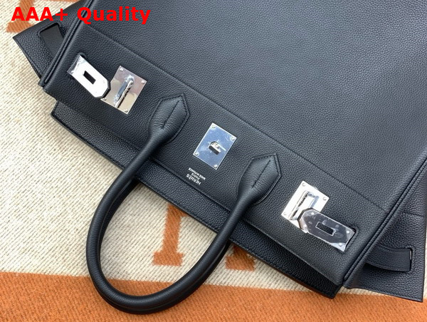 Hermes Hac Birkin 40 Handbag in Black Togo Leather Replica