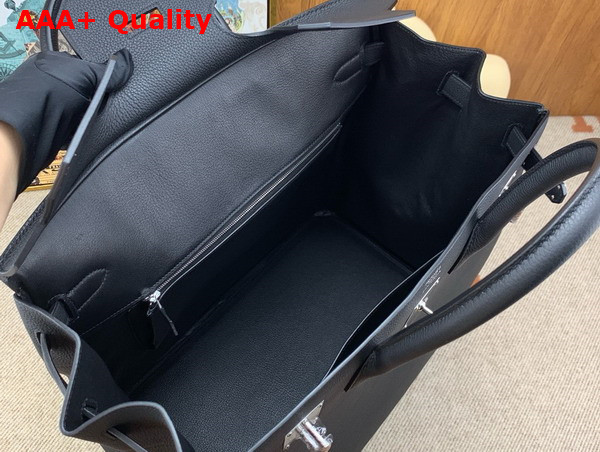 Hermes Hac Birkin 40 Handbag in Black Togo Leather Replica
