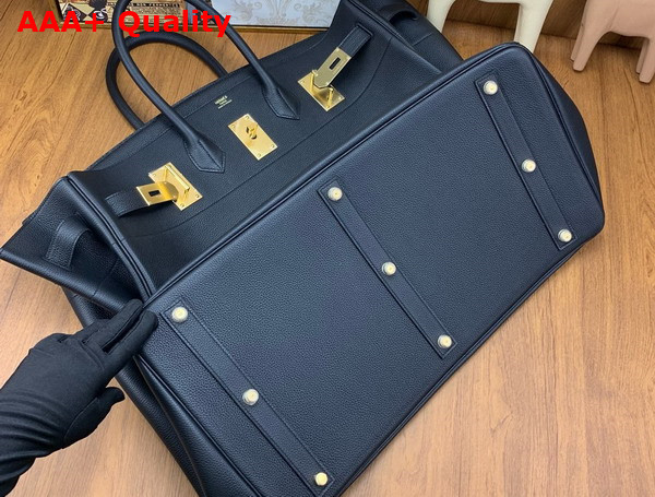 Hermes Hac Birkin 50 Bag in Black Togo Leather Replica