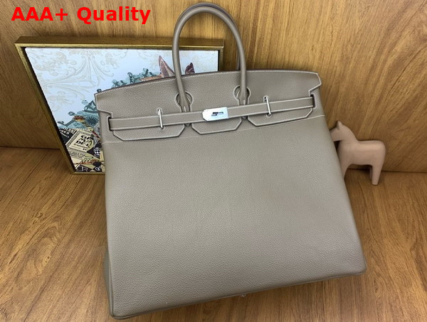 Hermes Hac Birkin 50 Bag in Elephant Grey Togo Leather Replica