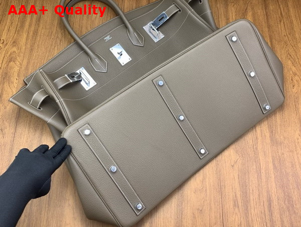 Hermes Hac Birkin 50 Bag in Elephant Grey Togo Leather Replica