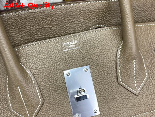 Hermes Hac Birkin 50 Bag in Elephant Grey Togo Leather Replica