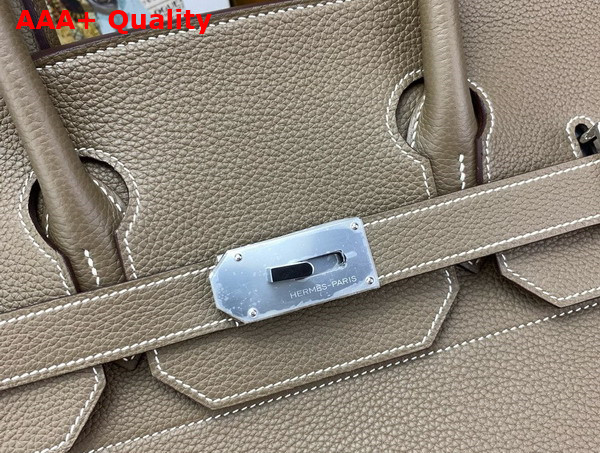 Hermes Hac Birkin 50 Bag in Elephant Grey Togo Leather Replica