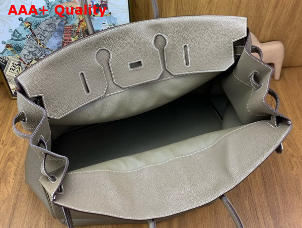 Hermes Hac Birkin 50 Bag in Elephant Grey Togo Leather Replica