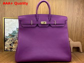 Hermes Hac Birkin 50 Bag in Purple Togo Leather Replica