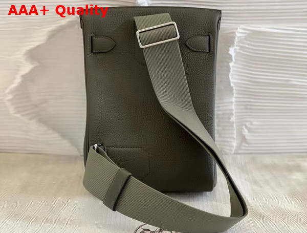 Hermes Hac Dos PM Backpack in Dark Green Taurillon Clemence Leather Replica