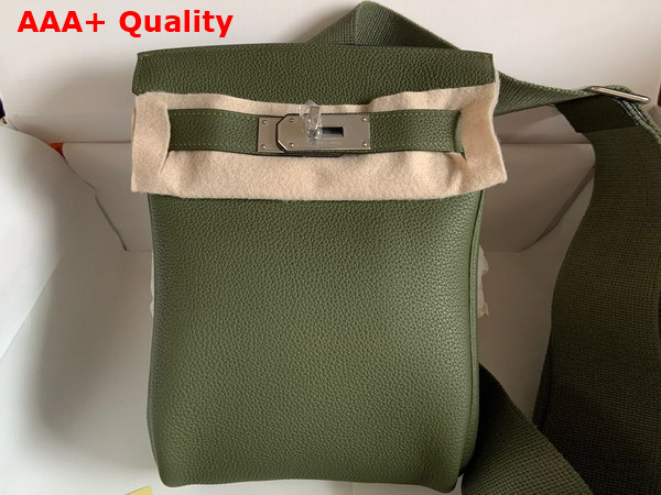 Hermes Hac a Dos PM Backpack in Dark Green Togo Leather Replica