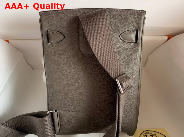 Hermes Hac a Dos PM Backpack in Elephant Gray Togo Leather Replica