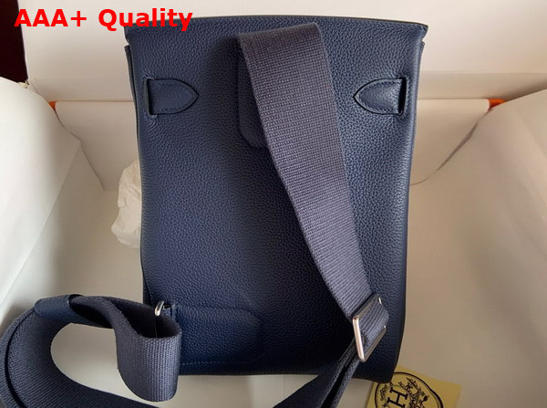 Hermes Hac a Dos PM Backpack in Navy Blue Togo Leather Replica
