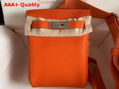 Hermes Hac a Dos PM Backpack in Orange Togo Leather Replica