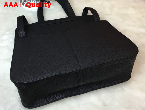 Hermes Halzan 31 Bag in Black Taurillon Clemence Leather Replica