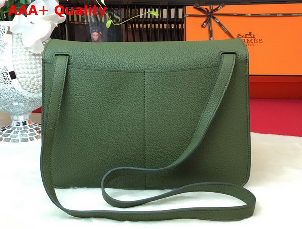Hermes Halzan 31 Bag in Grass Taurillon Clemence Leather Replica