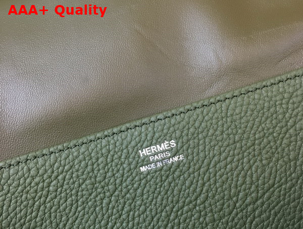 Hermes Halzan 31 Bag in Grass Taurillon Clemence Leather Replica