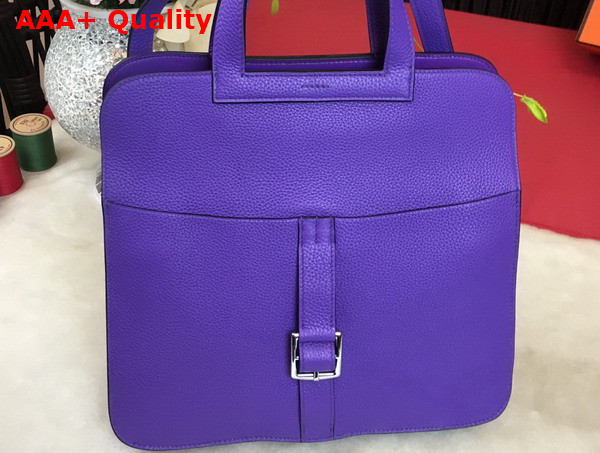 Hermes Halzan 31 Bag in Light Purple Taurillon Clemence Leather Replica
