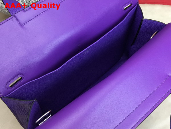 Hermes Halzan 31 Bag in Light Purple Taurillon Clemence Leather Replica