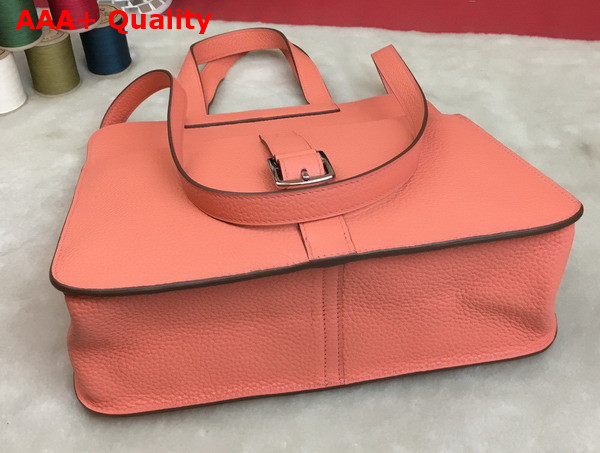 Hermes Halzan 31 Bag in Pink Taurillon Clemence Leather Replica