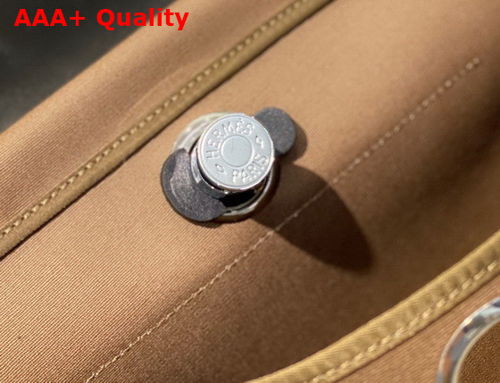 Hermes Herbag Zip 31 Bag in Gray Canvas and Black Cowhide Leather Replica