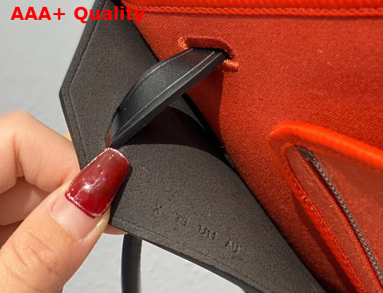 Hermes Herbag Zip 31 Bag in Orange Canvas and Black Cowhide Leather Replica