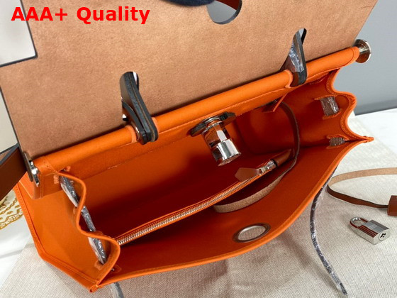 Hermes Herbag Zip 31 Bag in Orange Replica