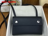 Hermes Hermesnap Wallet in Black Epsom Calfskin Replica