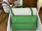 Hermes Hermesnap Wallet in Vert Comics Epsom Calfskin Replica