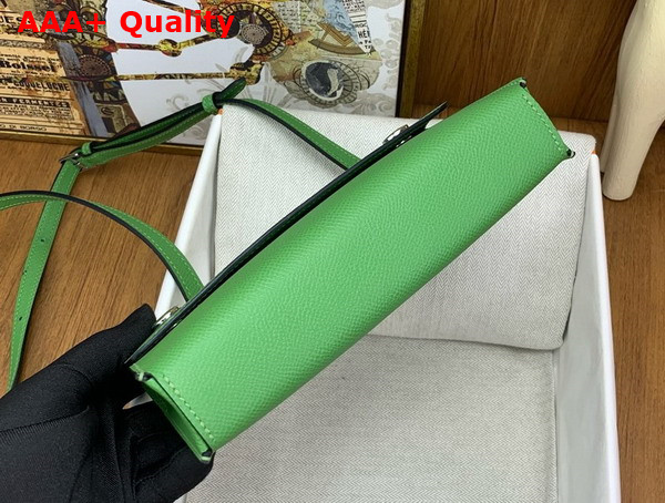 Hermes Hermesnap Wallet in Vert Comics Epsom Calfskin Replica