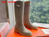 Hermes Honey Boot in Beige Mastic Calfskin Replica