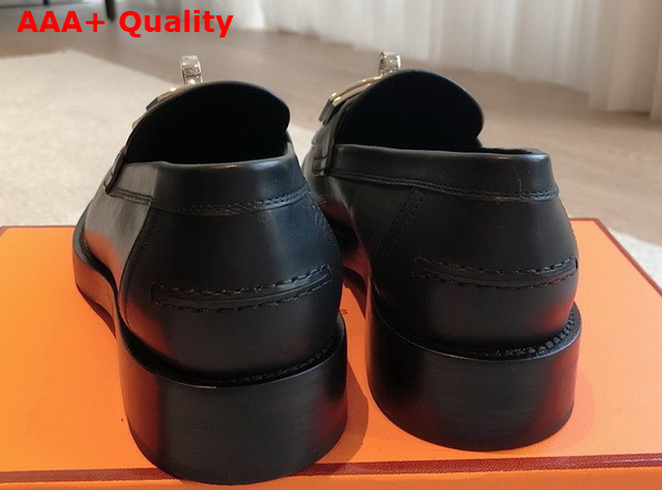 Hermes Hot Loafer in Noir Calfskin Replica