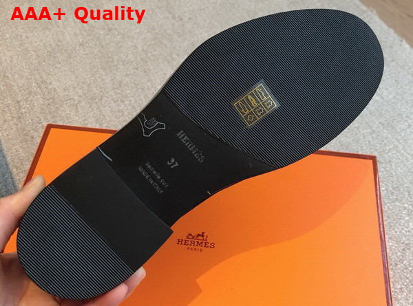 Hermes Hot Loafer in Noir Suede Goatskin Replica