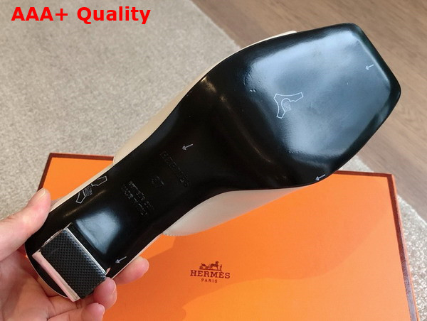 Hermes Iconique 60 Sandal in White Calfskin Replica